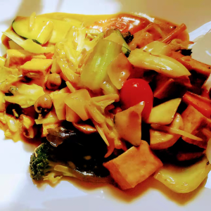Tofu au curry et légume